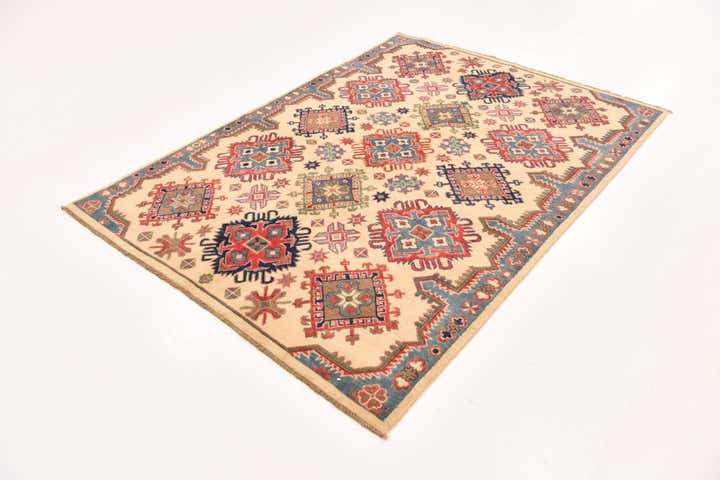 5' x 6' 10 Hand Knotted Kazak Rug