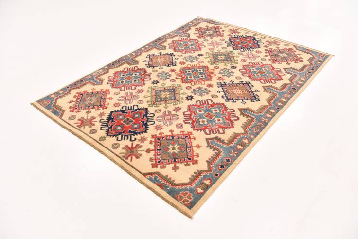 Detail image of 5' x 6' 10 Hand Knotted Kazak Rug