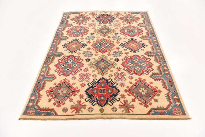 5' x 6' 10 Hand Knotted Kazak Rug