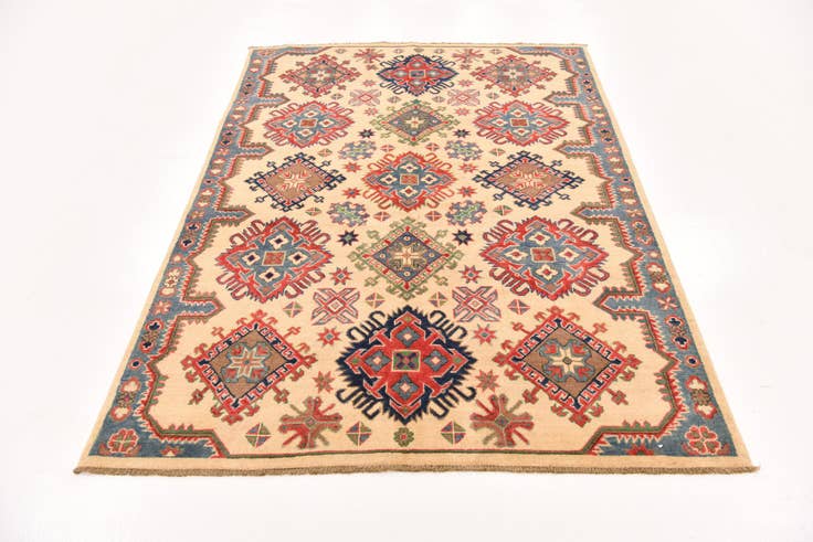 Detail image of 5' x 6' 10 Hand Knotted Kazak Rug