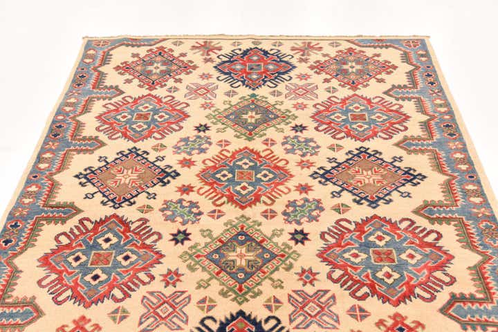 5' x 6' 10 Hand Knotted Kazak Rug