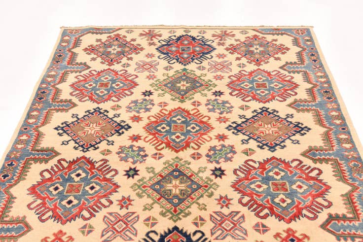 Detail image of 5' x 6' 10 Hand Knotted Kazak Rug