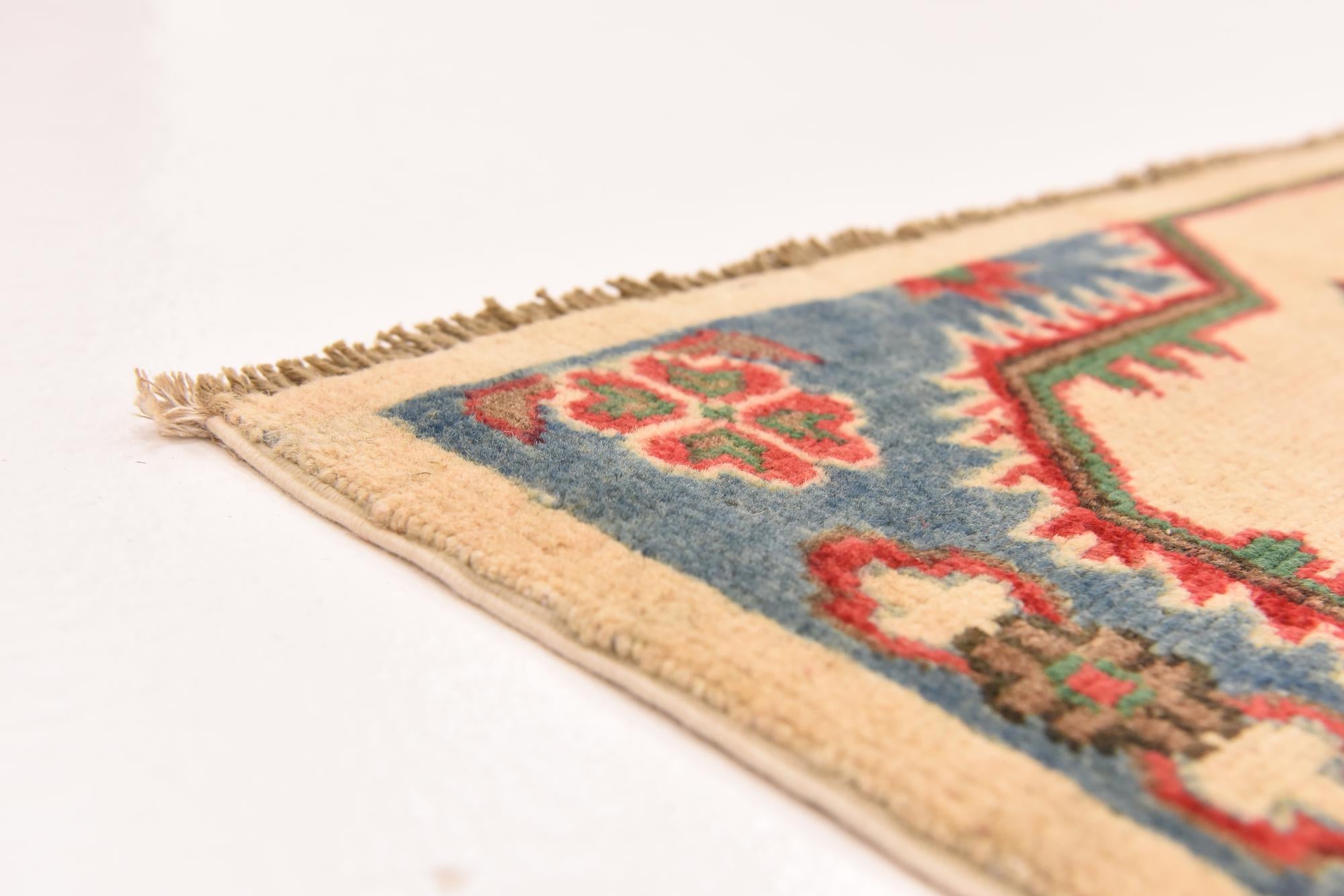150cm x 210cm anudado a mano Kazak Alfombra