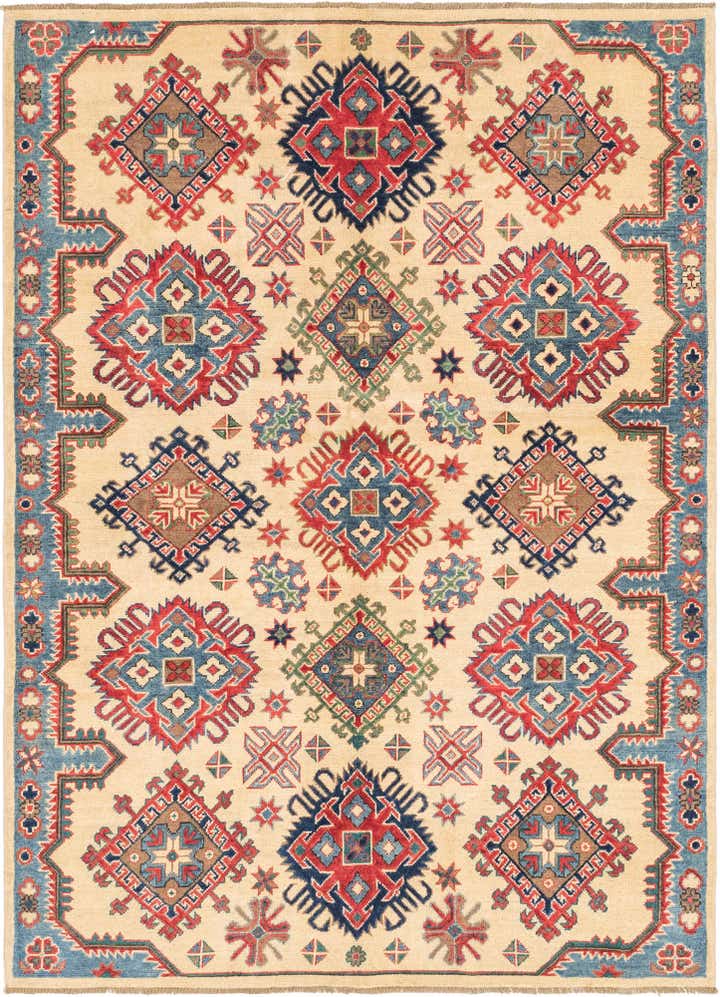 5' x 6' 10 Hand Knotted Kazak Rug