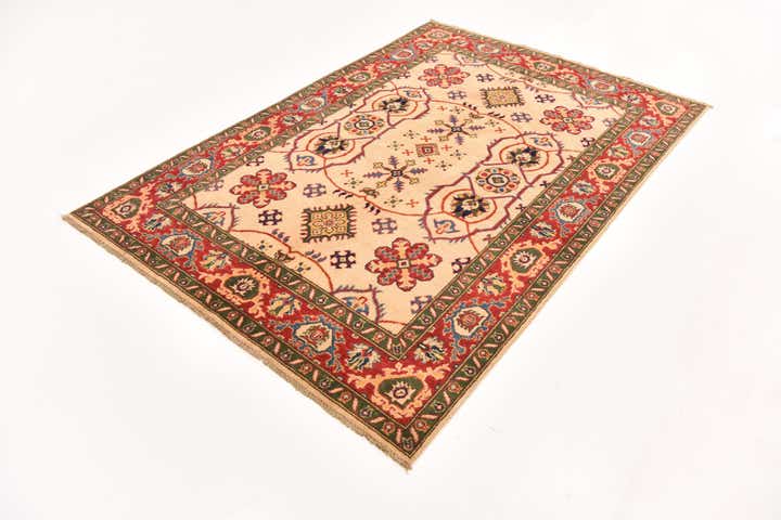 4' 11 x 7' 1 Hand Knotted Kazak Rug