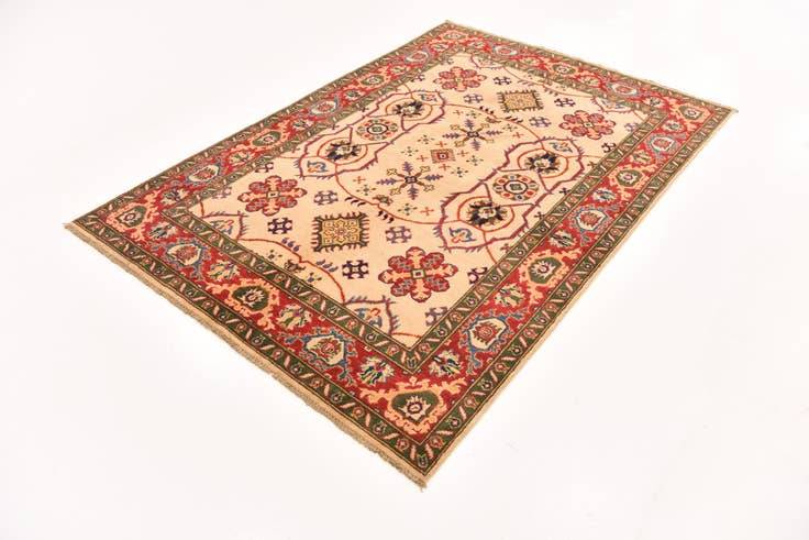 Detail image of 4' 11 x 7' 1 Hand Knotted Kazak Rug