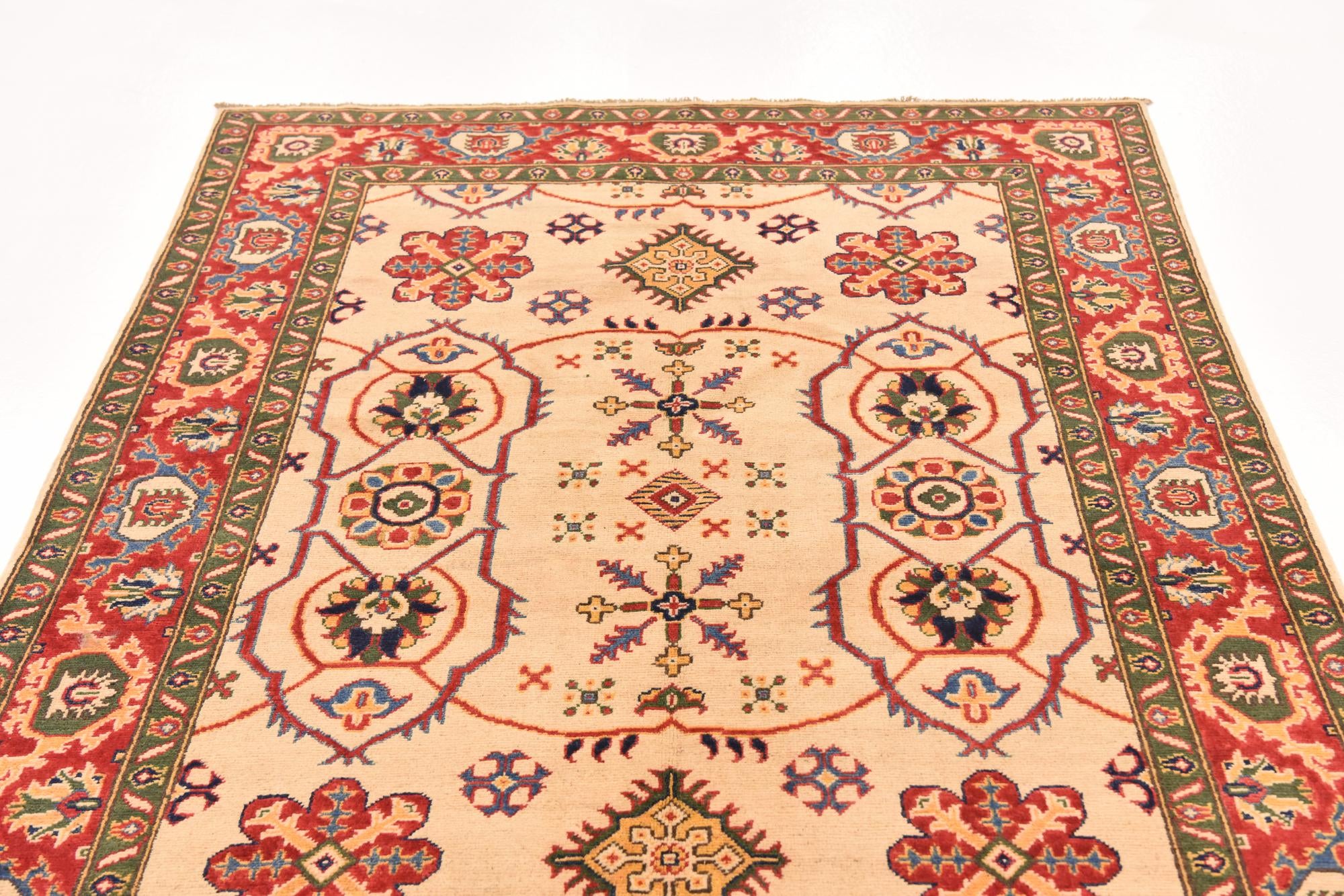 4' 11 x 7' 1 Hand Knotted Kazak Rug