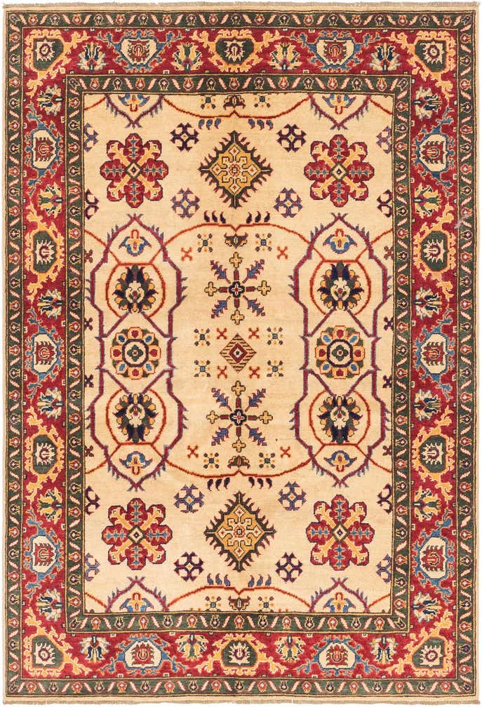 4' 11 x 7' 1 Hand Knotted Kazak Rug