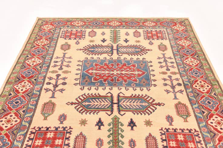 Detail image of 5' 7 x 7' 9 Hand Knotted Kazak Rug