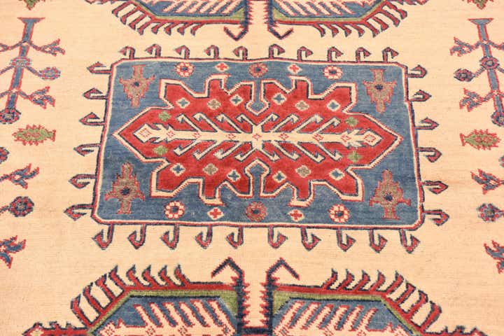 5' 7 x 7' 9 Hand Knotted Kazak Rug