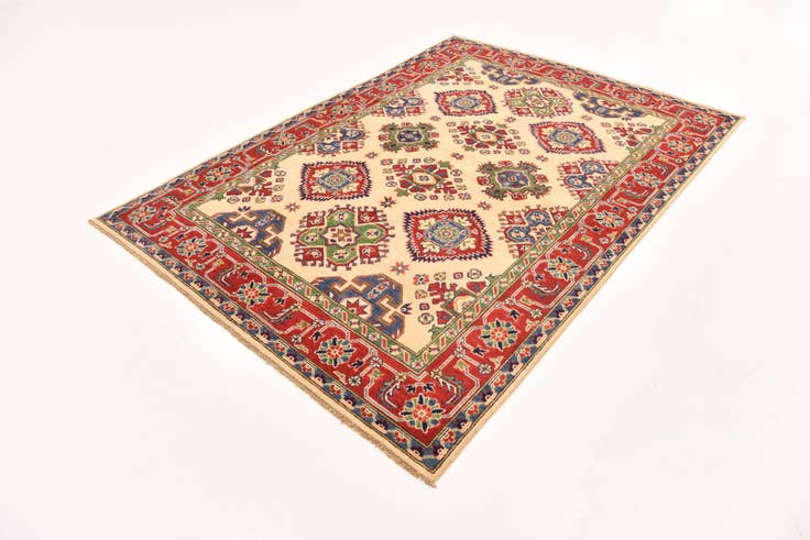 Detail image of 5' 6 x 7' 10 Hand Knotted Kazak Rug