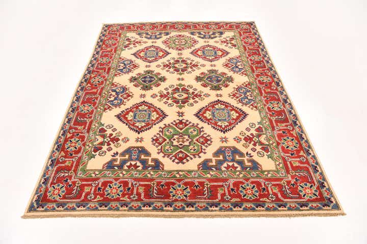 5' 6 x 7' 10 Hand Knotted Kazak Rug