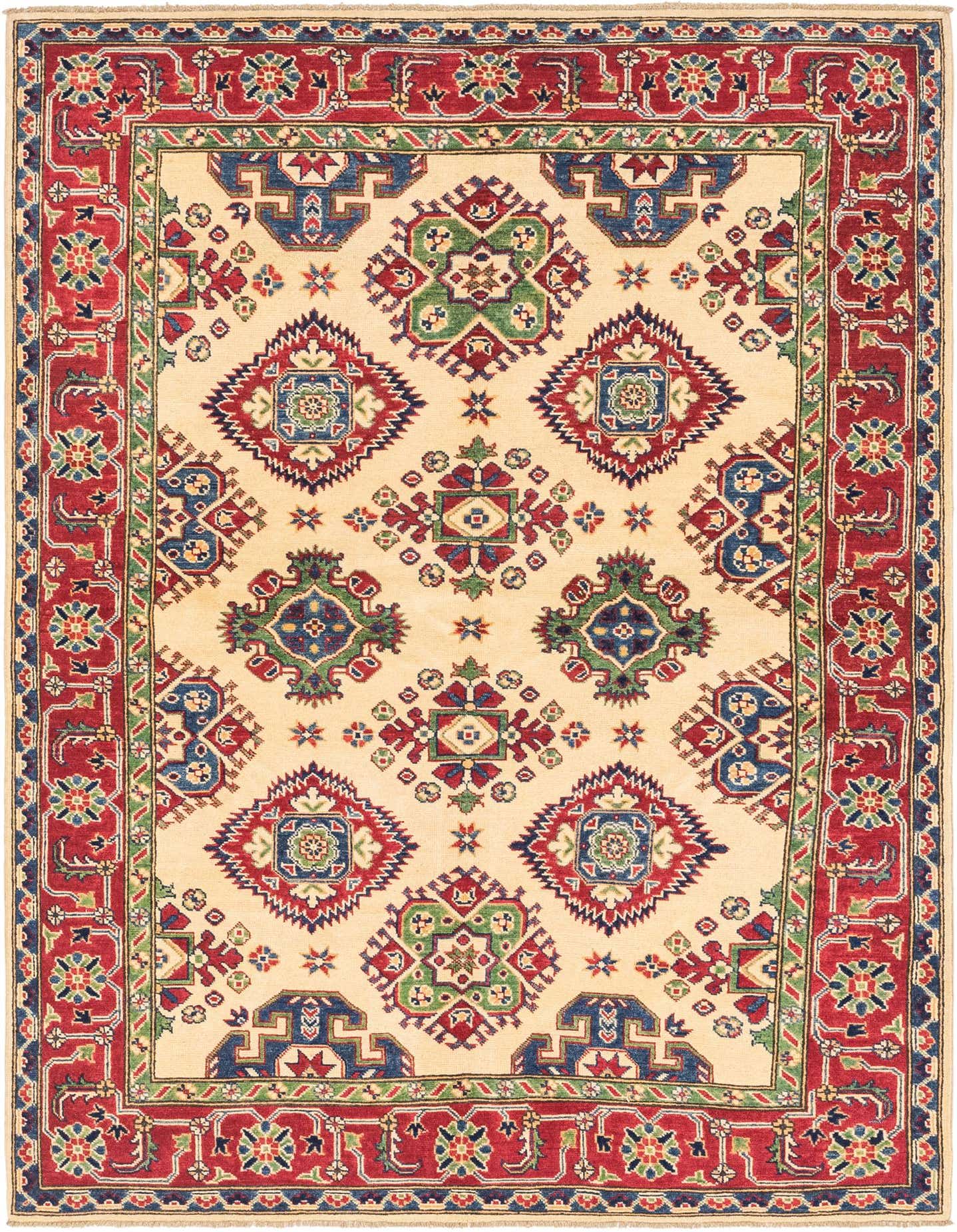 5' 6 x 7' 10 Hand Knotted Kazak Rug