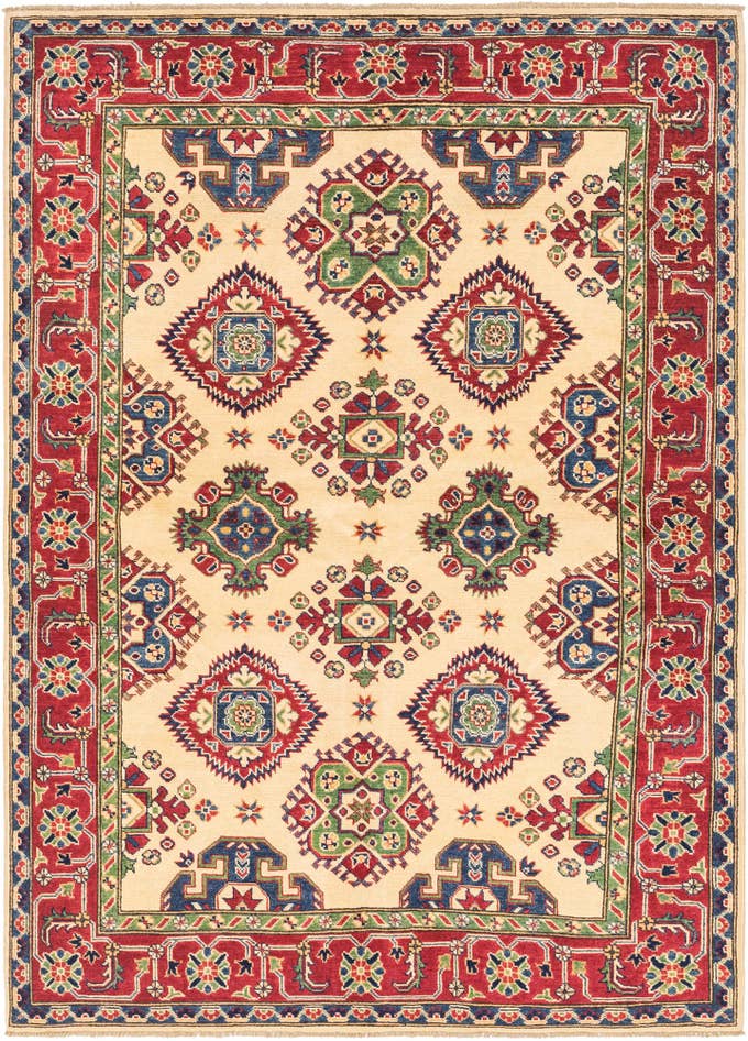 Detail image of 5' 6 x 7' 10 Hand Knotted Kazak Rug