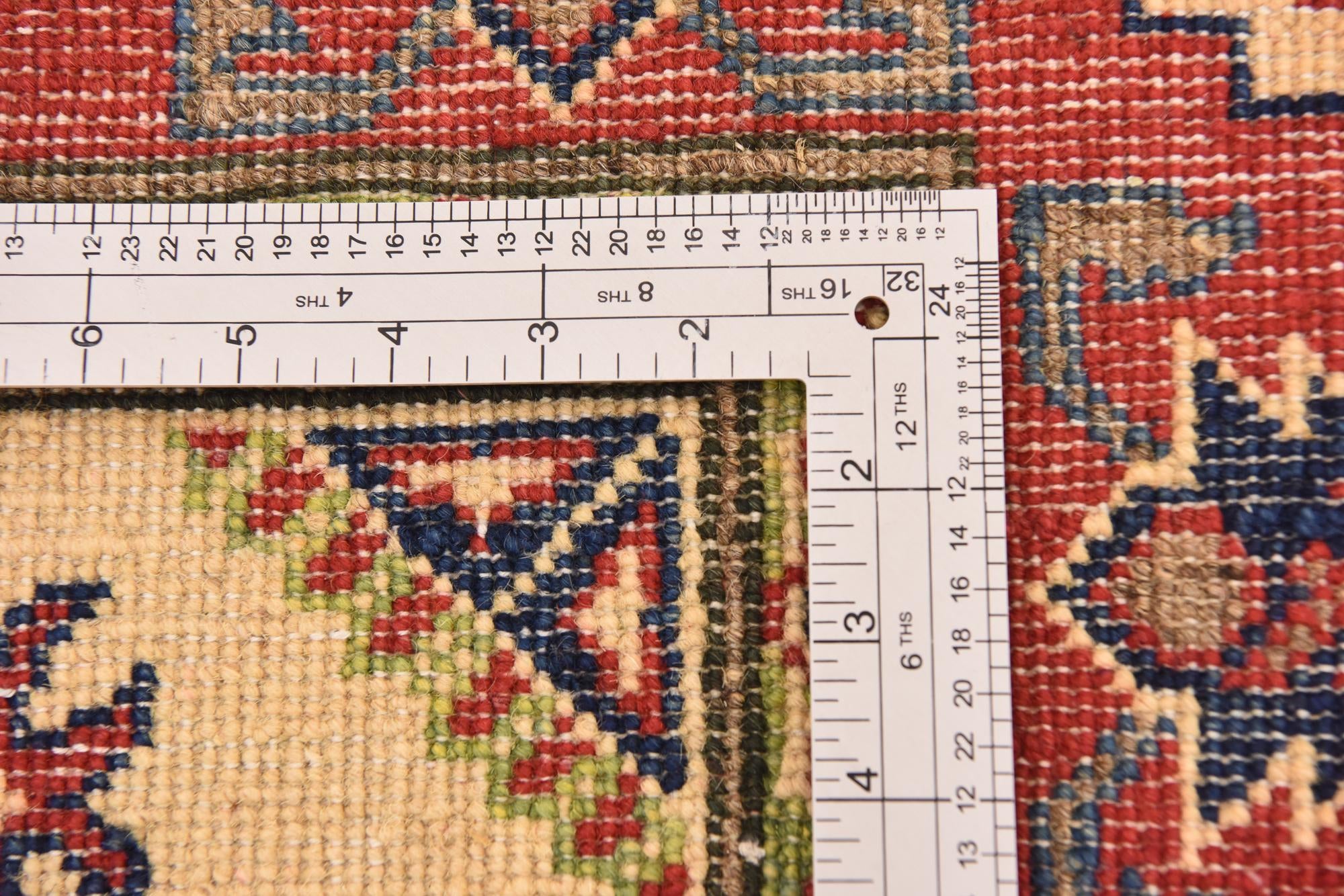 3' 3 x 5' Hand Knotted Kazak Rug