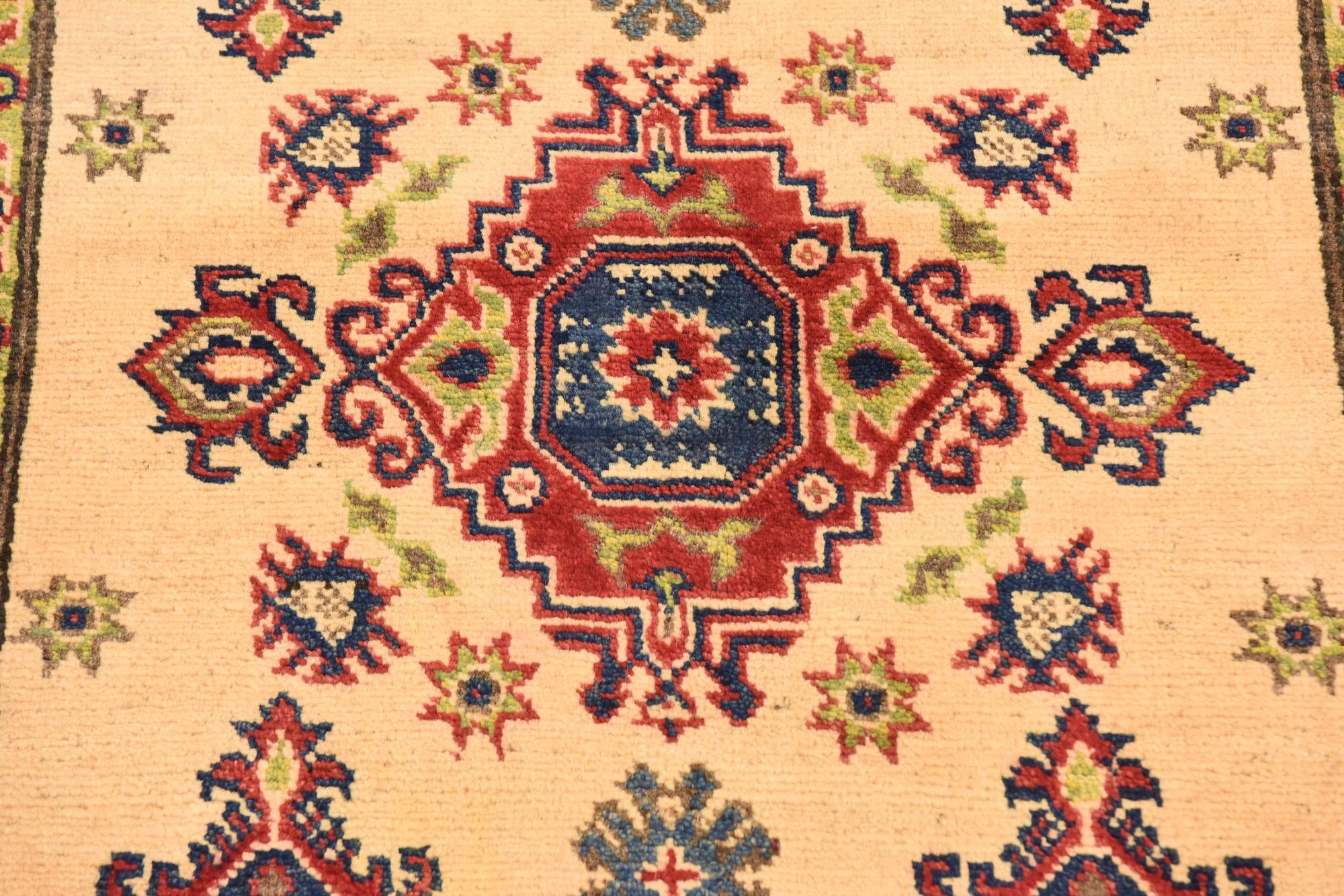 3' 3 x 5' Hand Knotted Kazak Rug