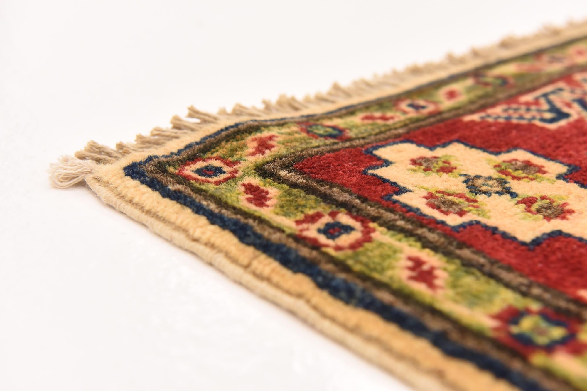 3' 3 x 5' Hand Knotted Kazak Rug