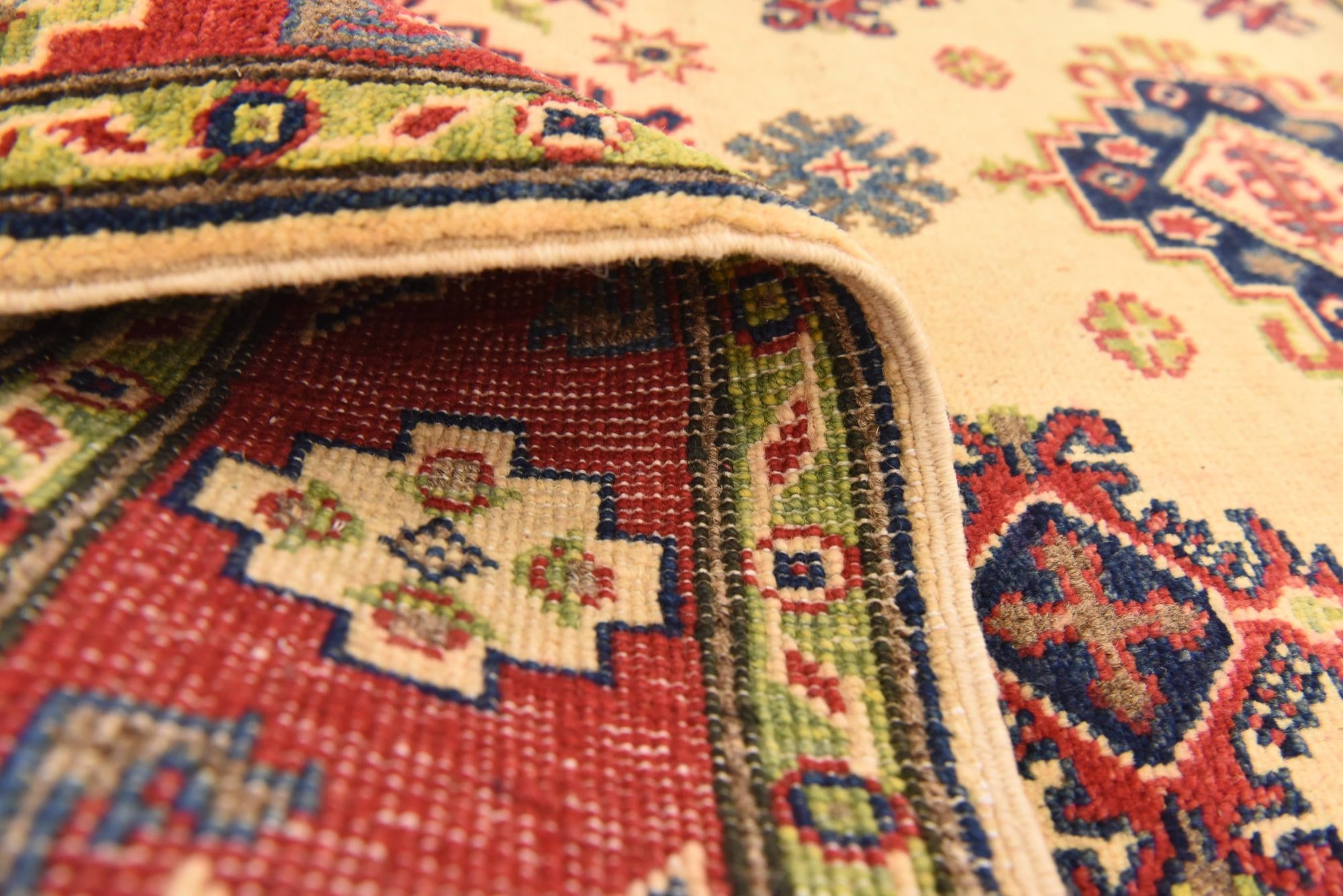 3' 3 x 5' Hand Knotted Kazak Rug
