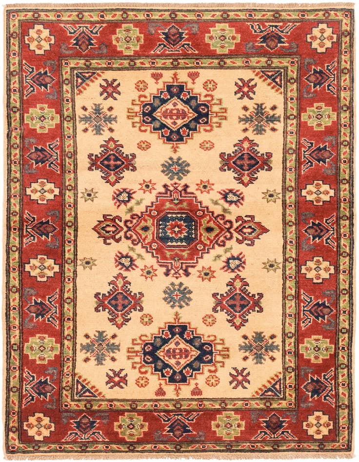 Detail image of 3' 3 x 5' Hand Knotted Kazak Rug
