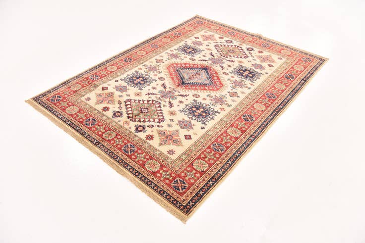 Detail image of 4' 10 x 6' 8 Hand Knotted Kazak Oriental Rug