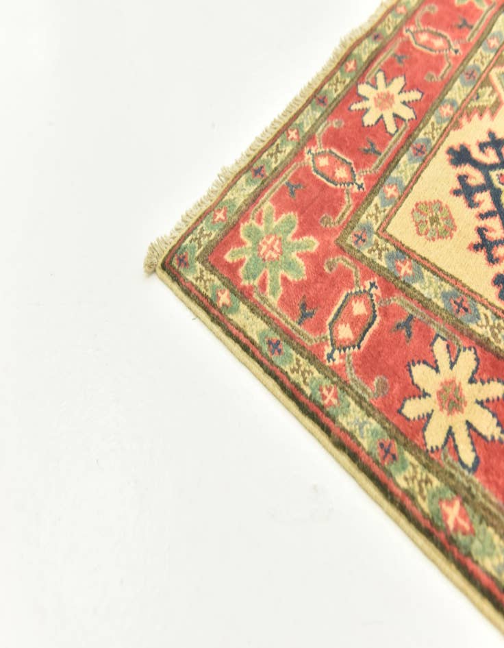 Detail image of 4' x 6' 1  Hand Knotted Kazak Rug