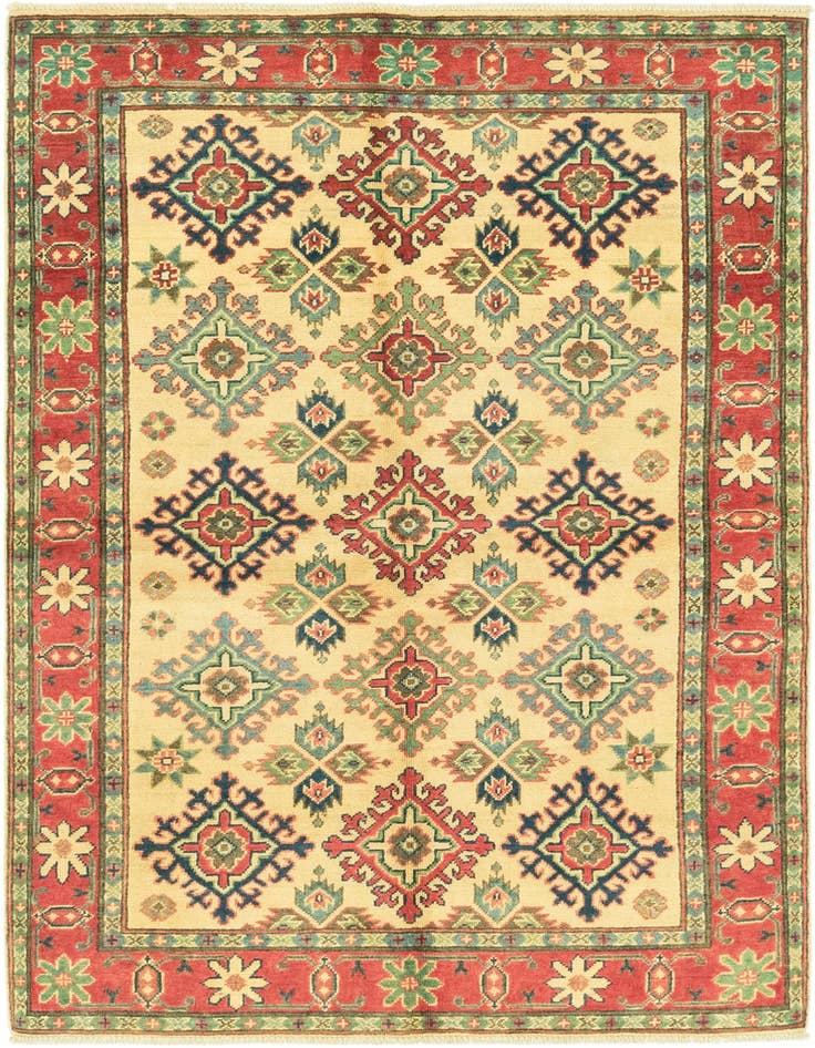 Detail image of 4' x 6' 1 Hand Knotted Kazak Rug