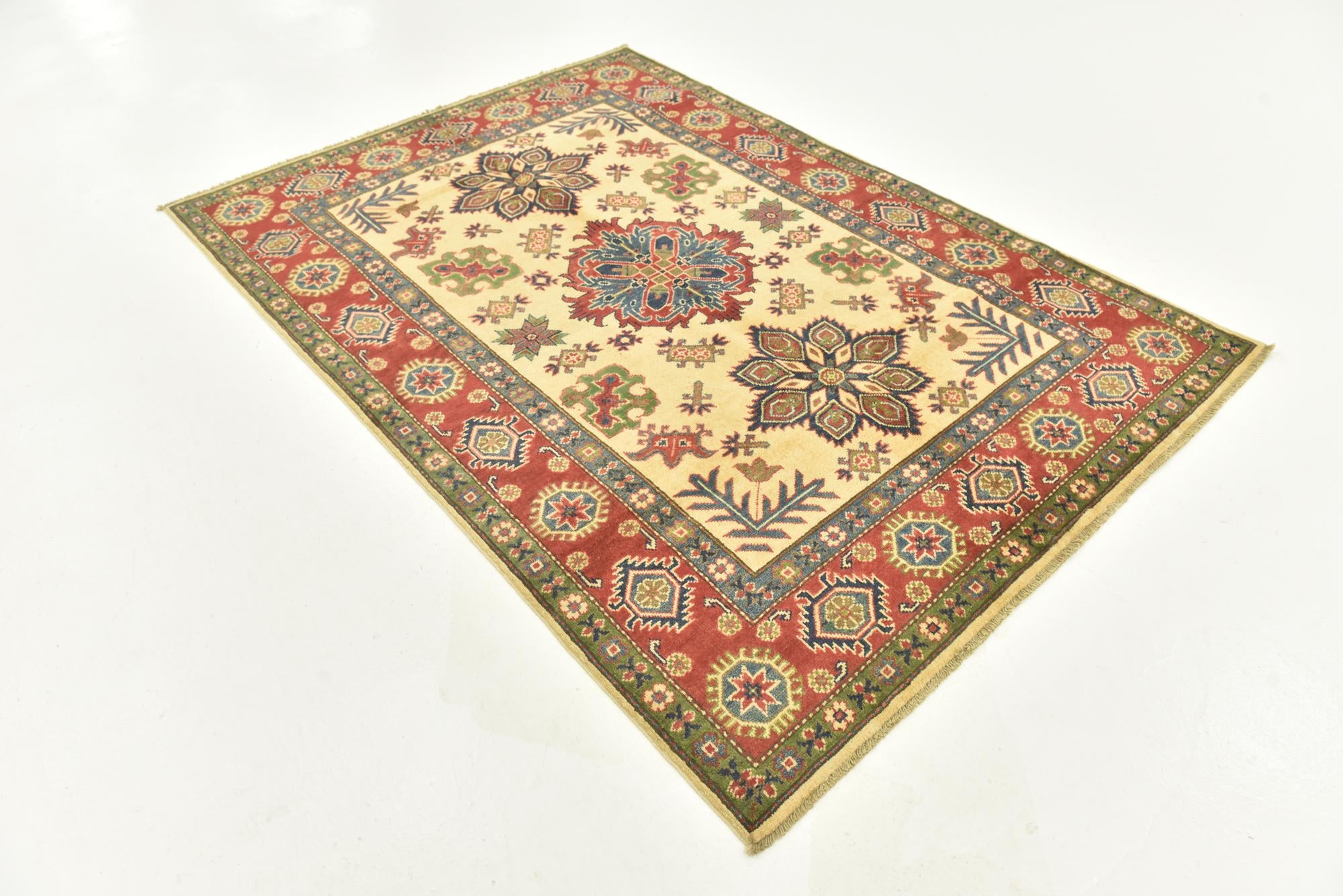 5' 1 x 7' 2 Hand Knotted Kazak Rug