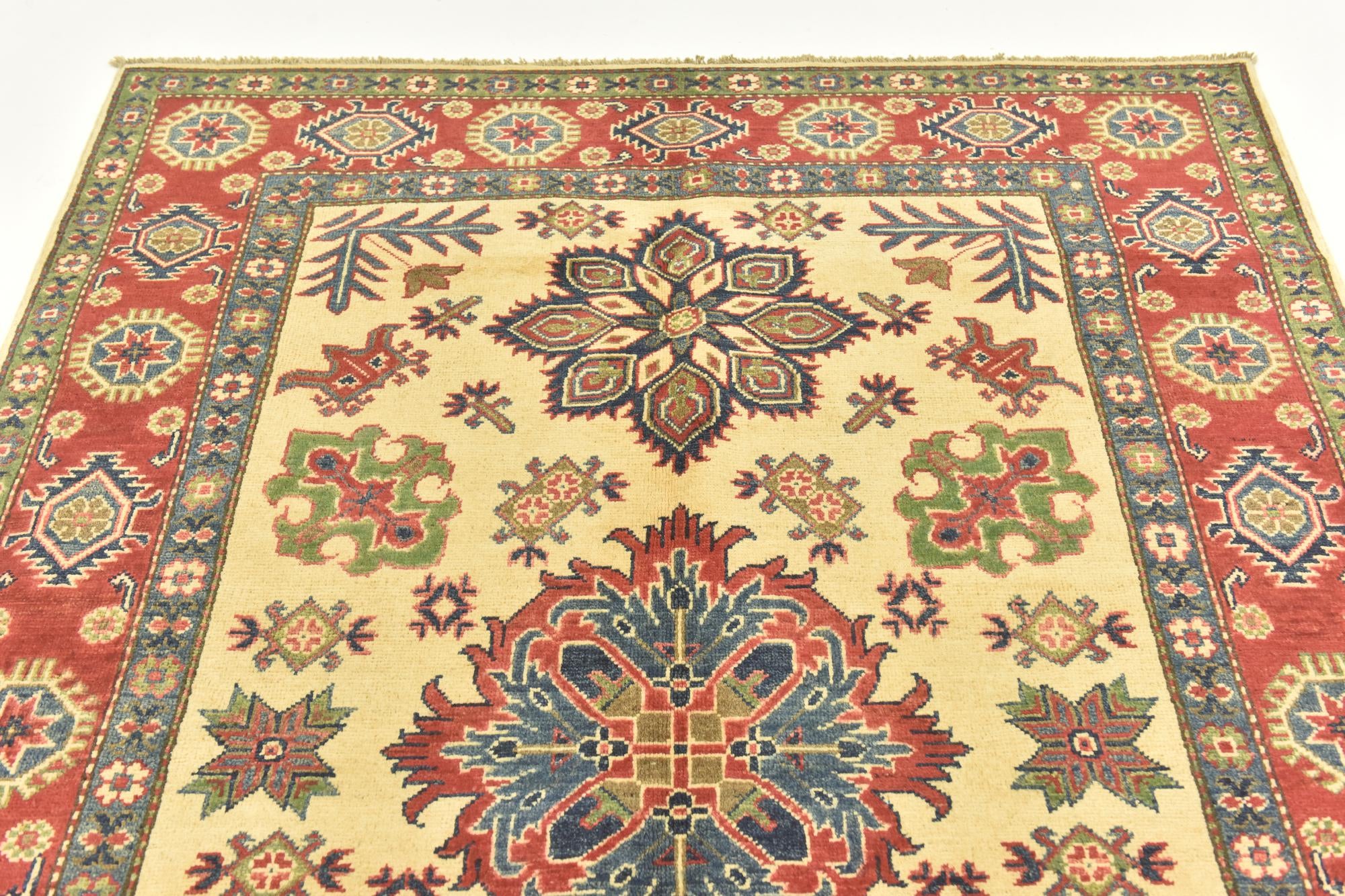 5' 1 x 7' 2 Hand Knotted Kazak Rug