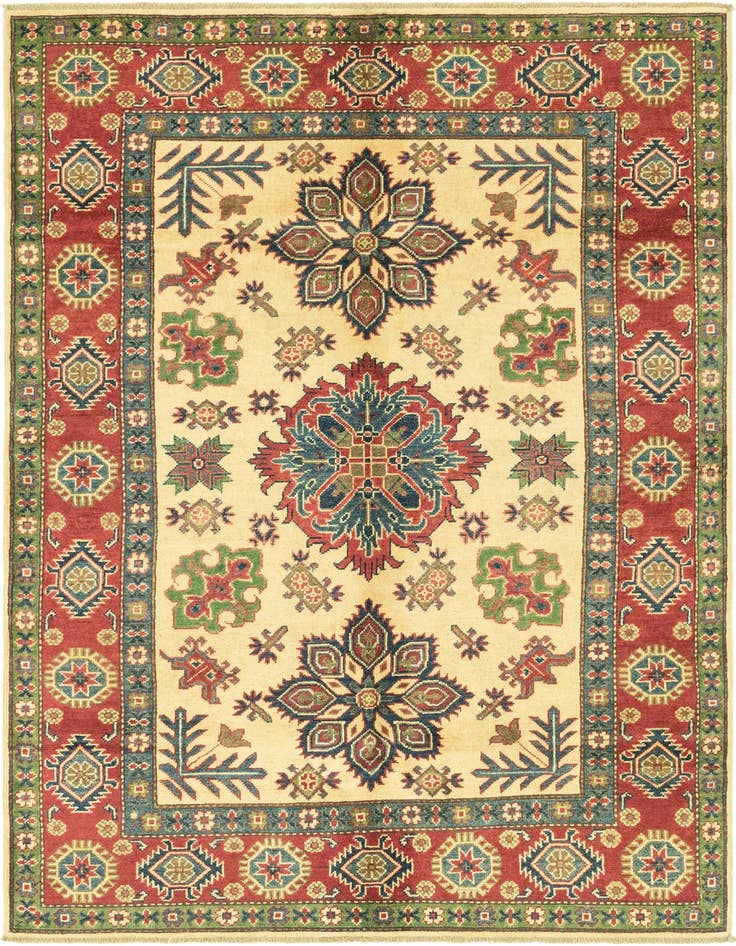 Detail image of 5' 1 x 7' 2 Hand Knotted Kazak Rug