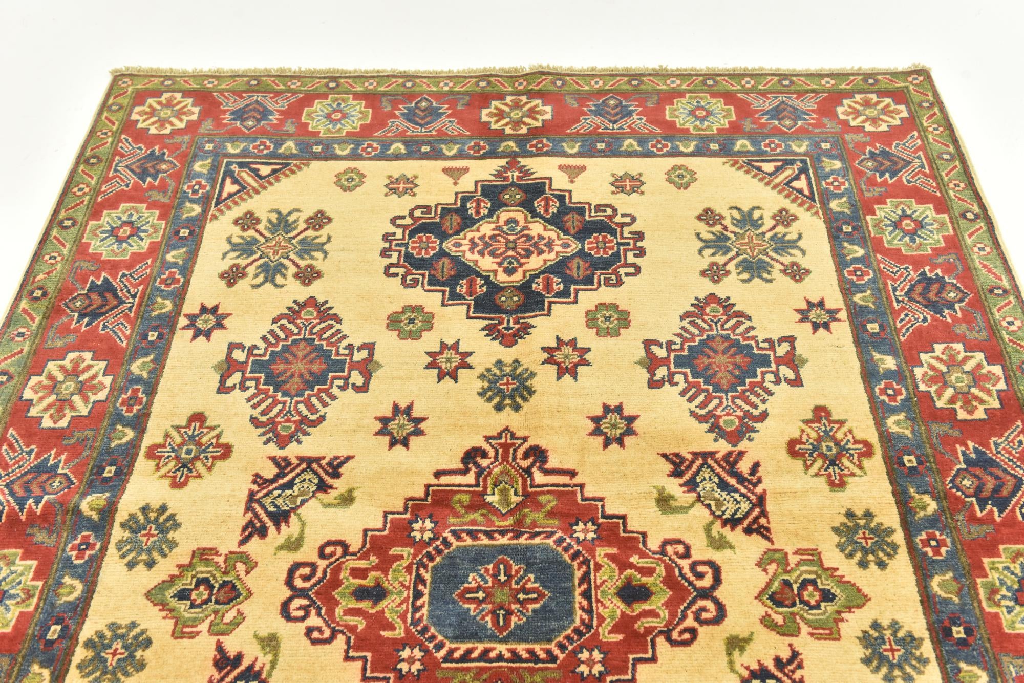 5' 1 x 7' 2 Hand Knotted Kazak Rug