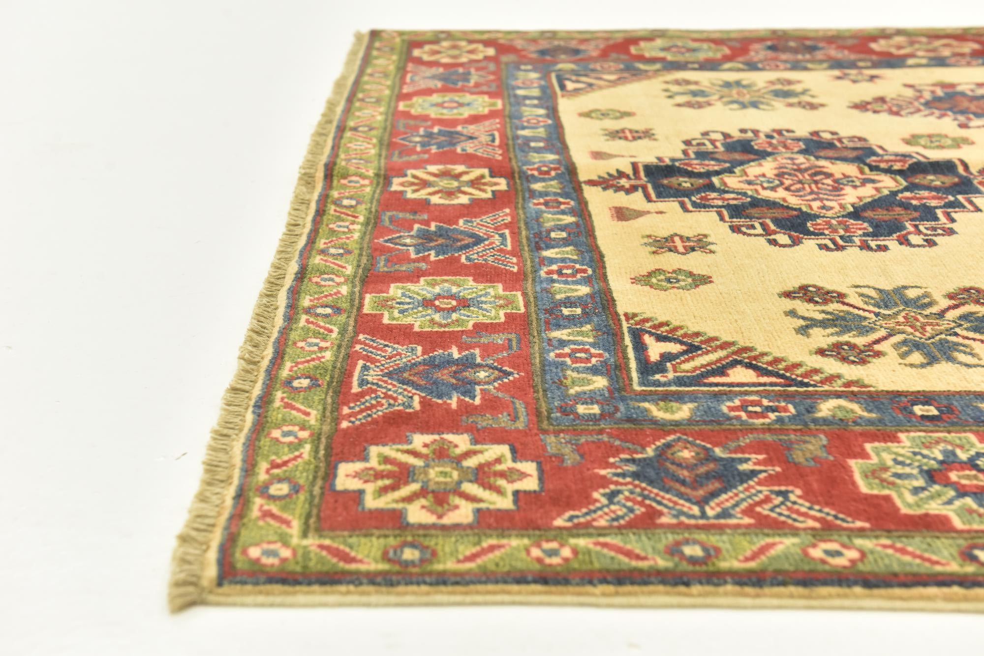 5' 1 x 7' 2 Hand Knotted Kazak Rug