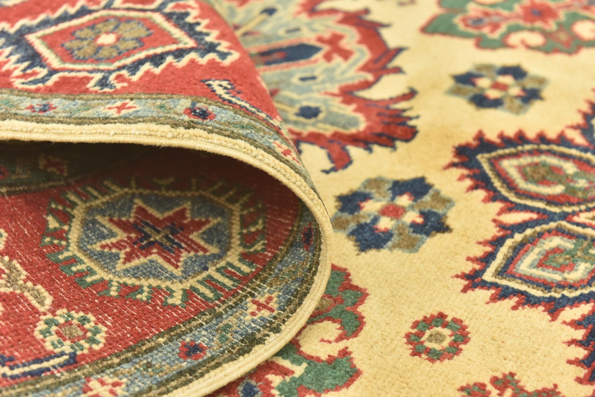 4' x 5' 10 Hand Knotted Kazak Rug