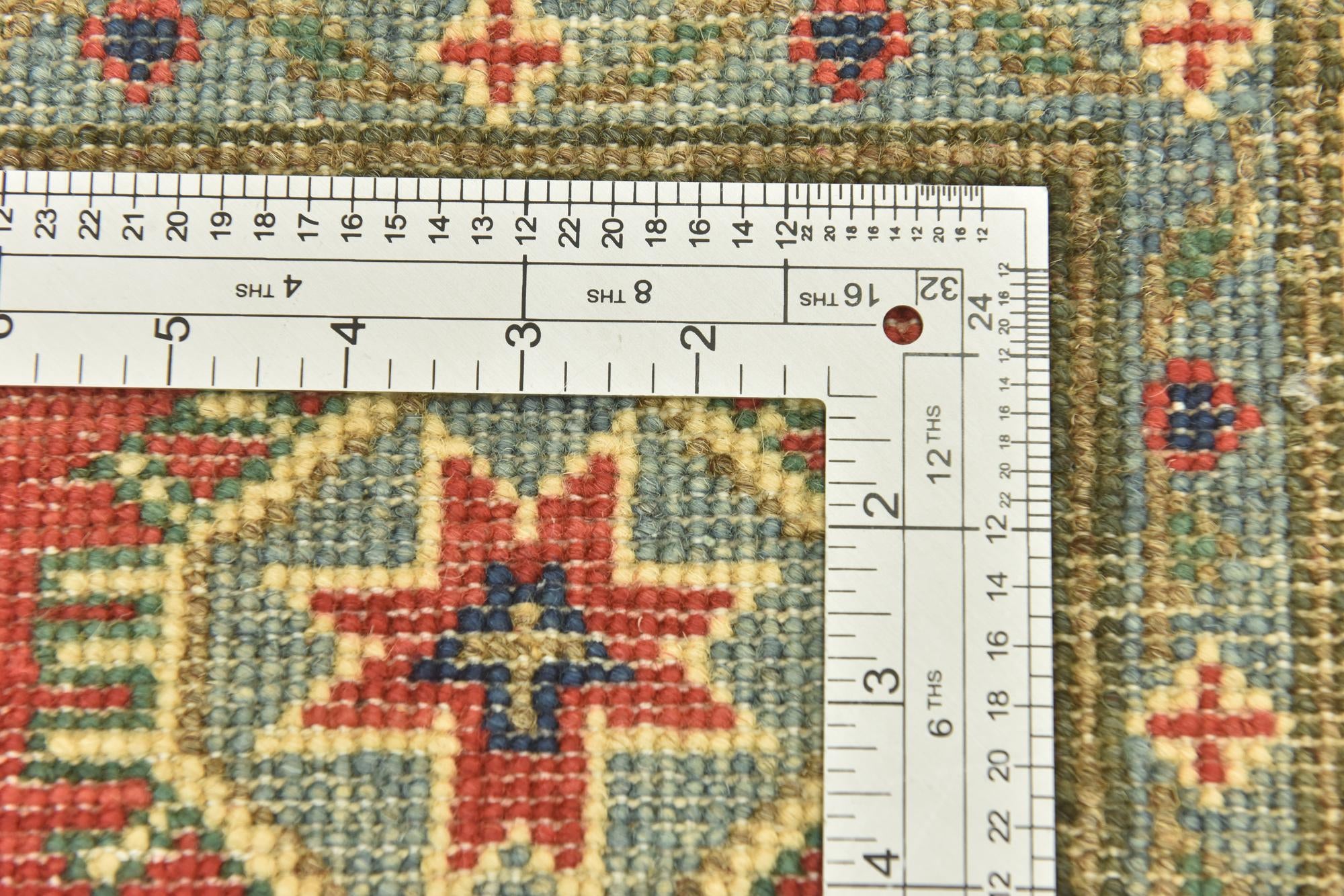 4' x 5' 10 Hand Knotted Kazak Rug