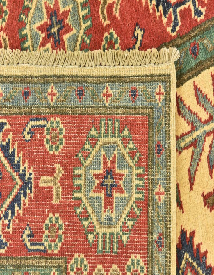 Detail image of 4' x 5' 10  Hand Knotted Kazak Rug