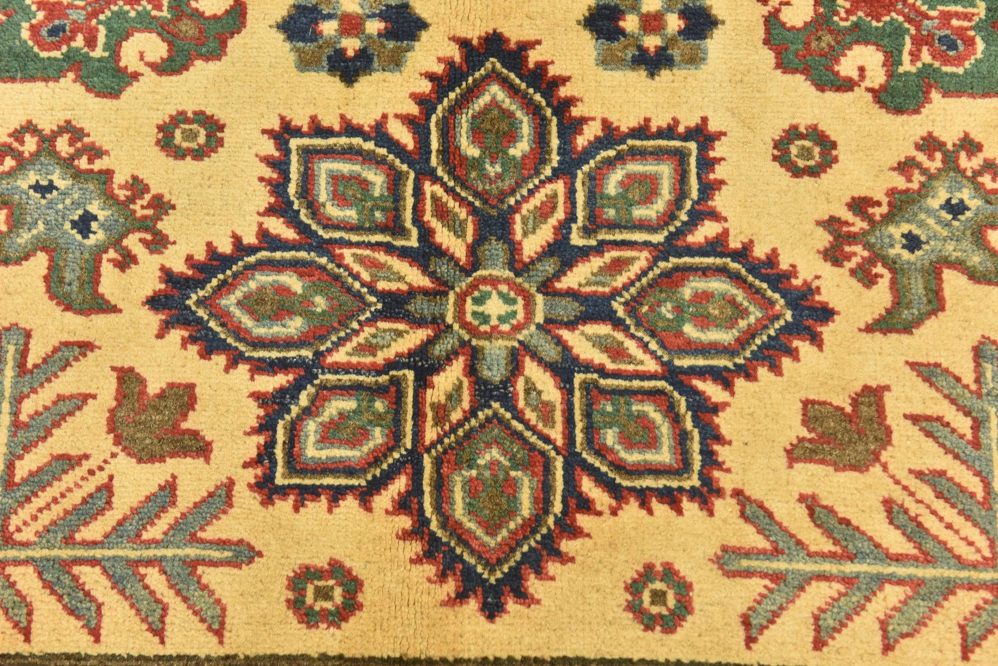 4' x 5' 10 Hand Knotted Kazak Rug