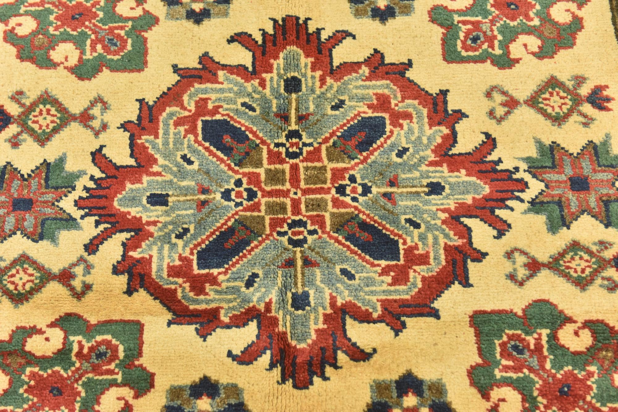 4' x 5' 10 Hand Knotted Kazak Rug