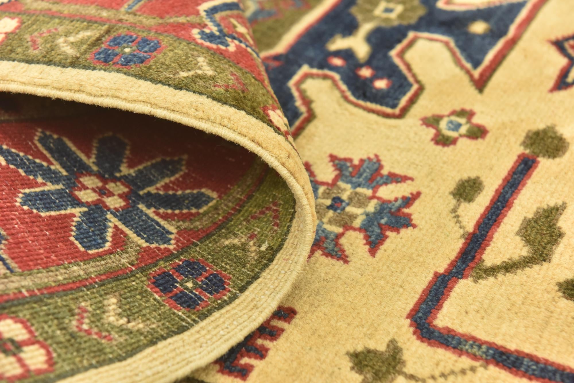 4' 3 x 6' Hand Knotted Kazak Rug