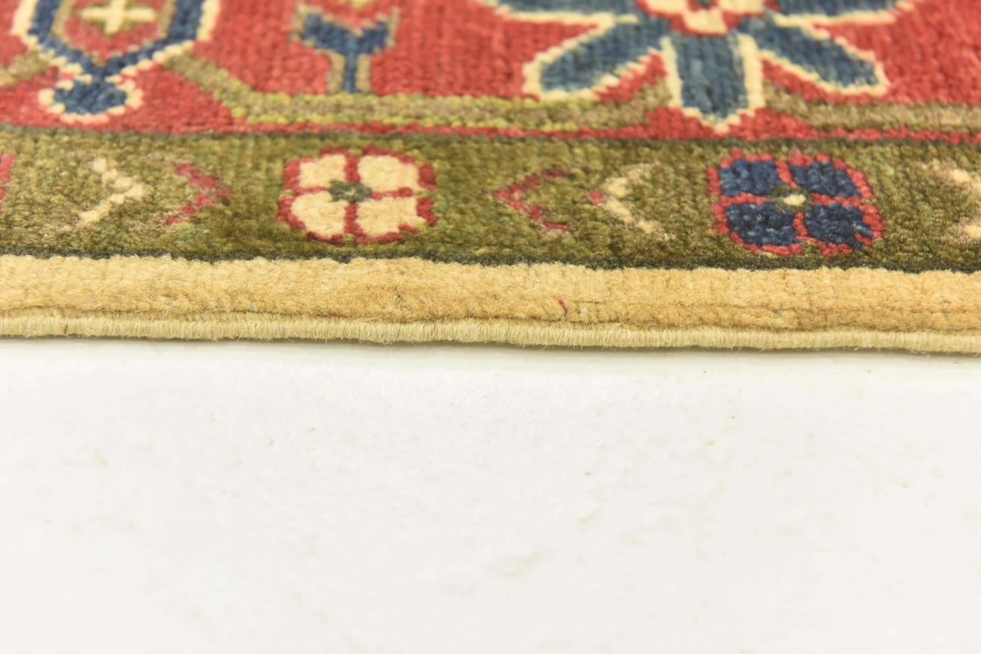 4' 3 x 6' Hand Knotted Kazak Rug