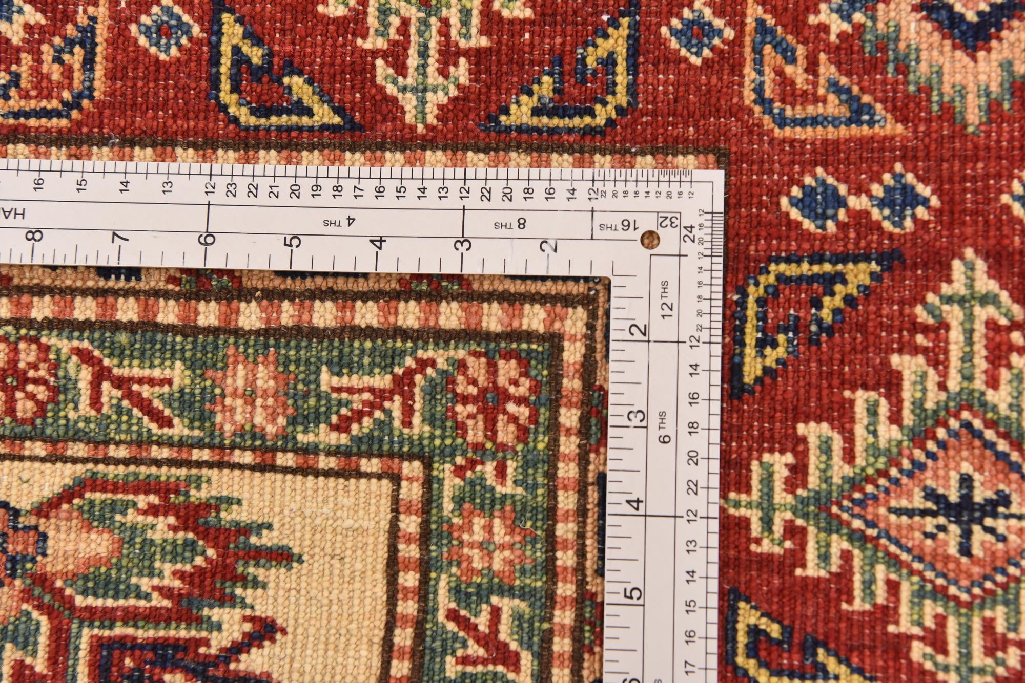 5' 8 x 8' 2 Hand Knotted Kazak Oriental Rug