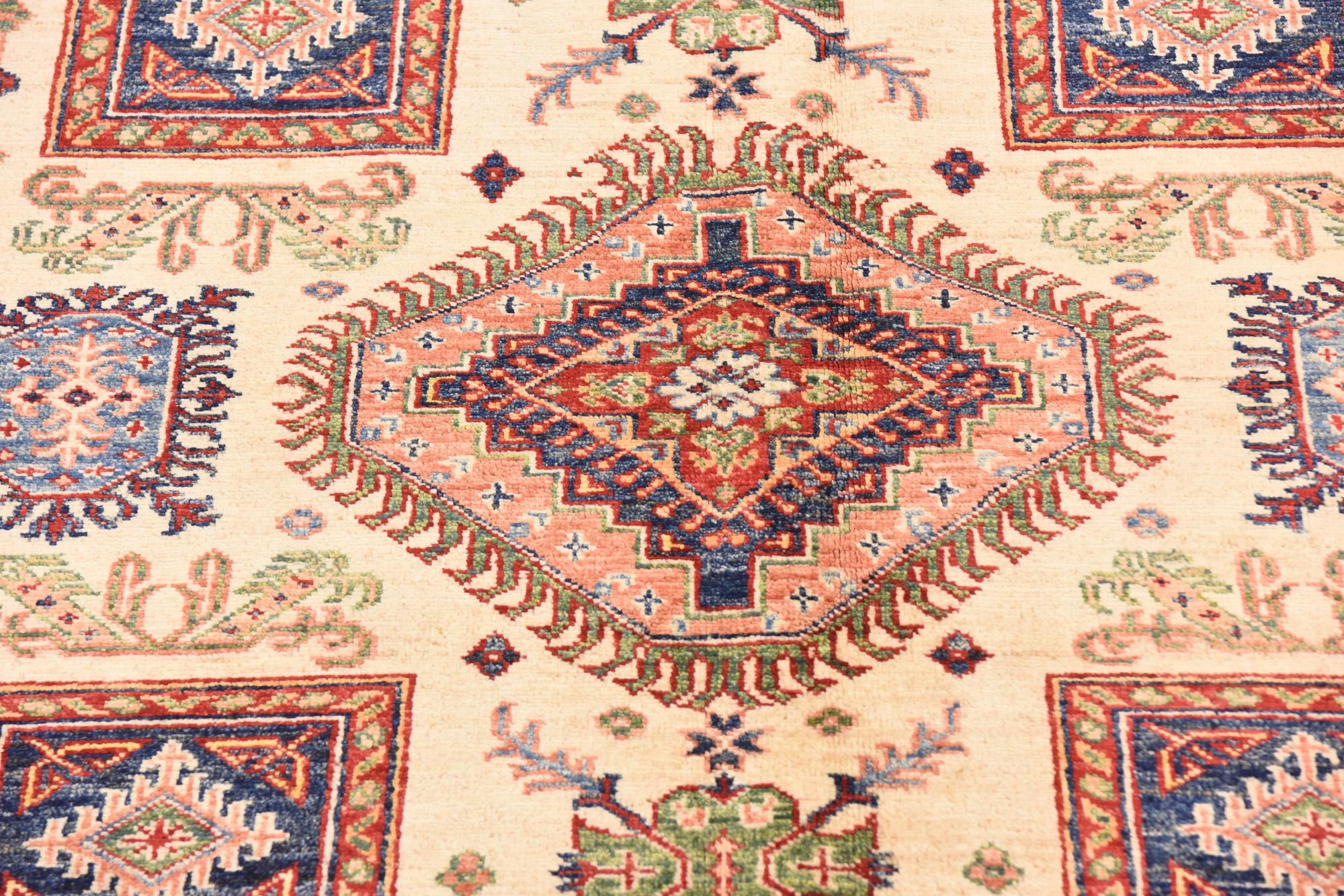 5' 8 x 8' 2 Hand Knotted Kazak Oriental Rug