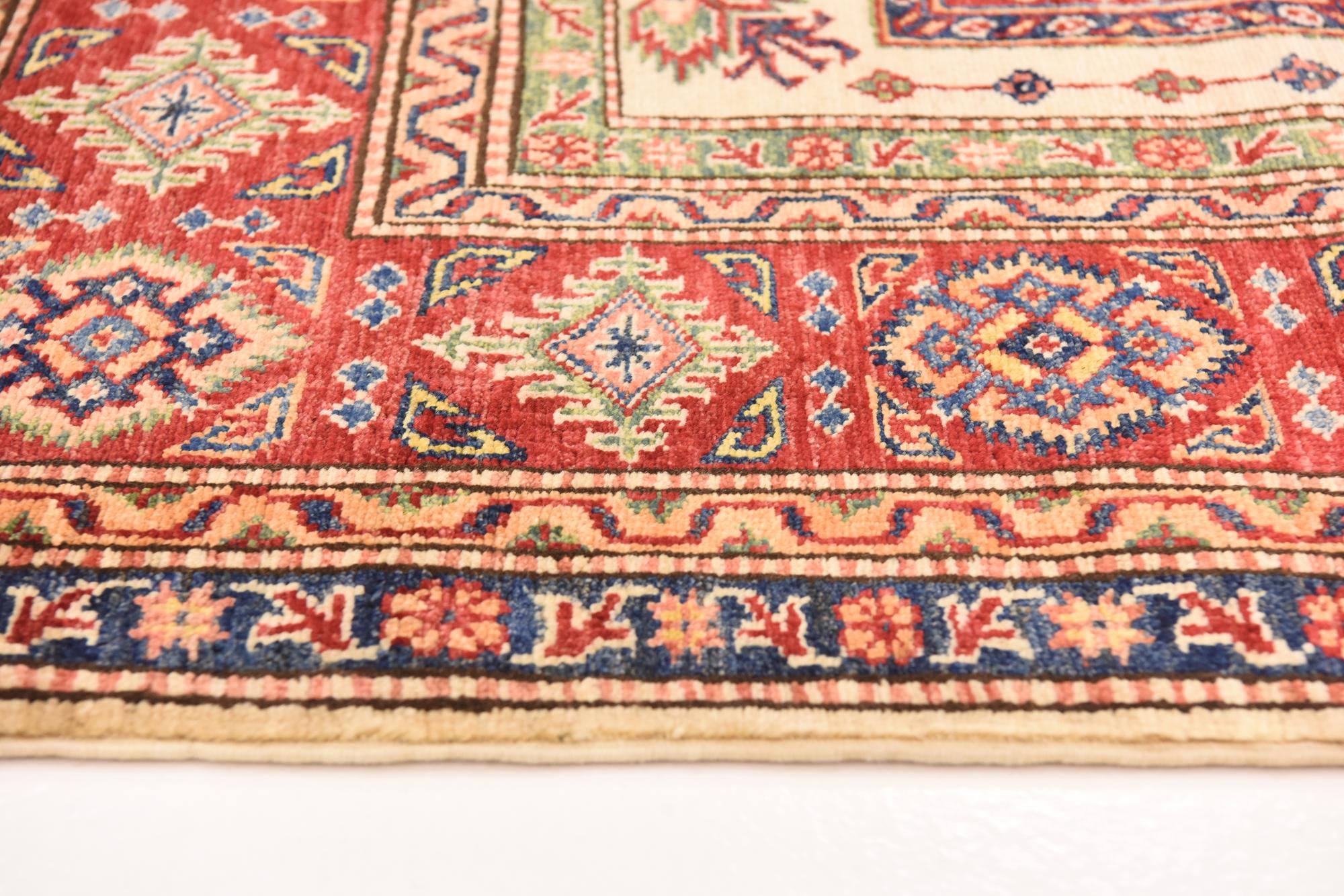 5' 8 x 8' 2 Hand Knotted Kazak Oriental Rug