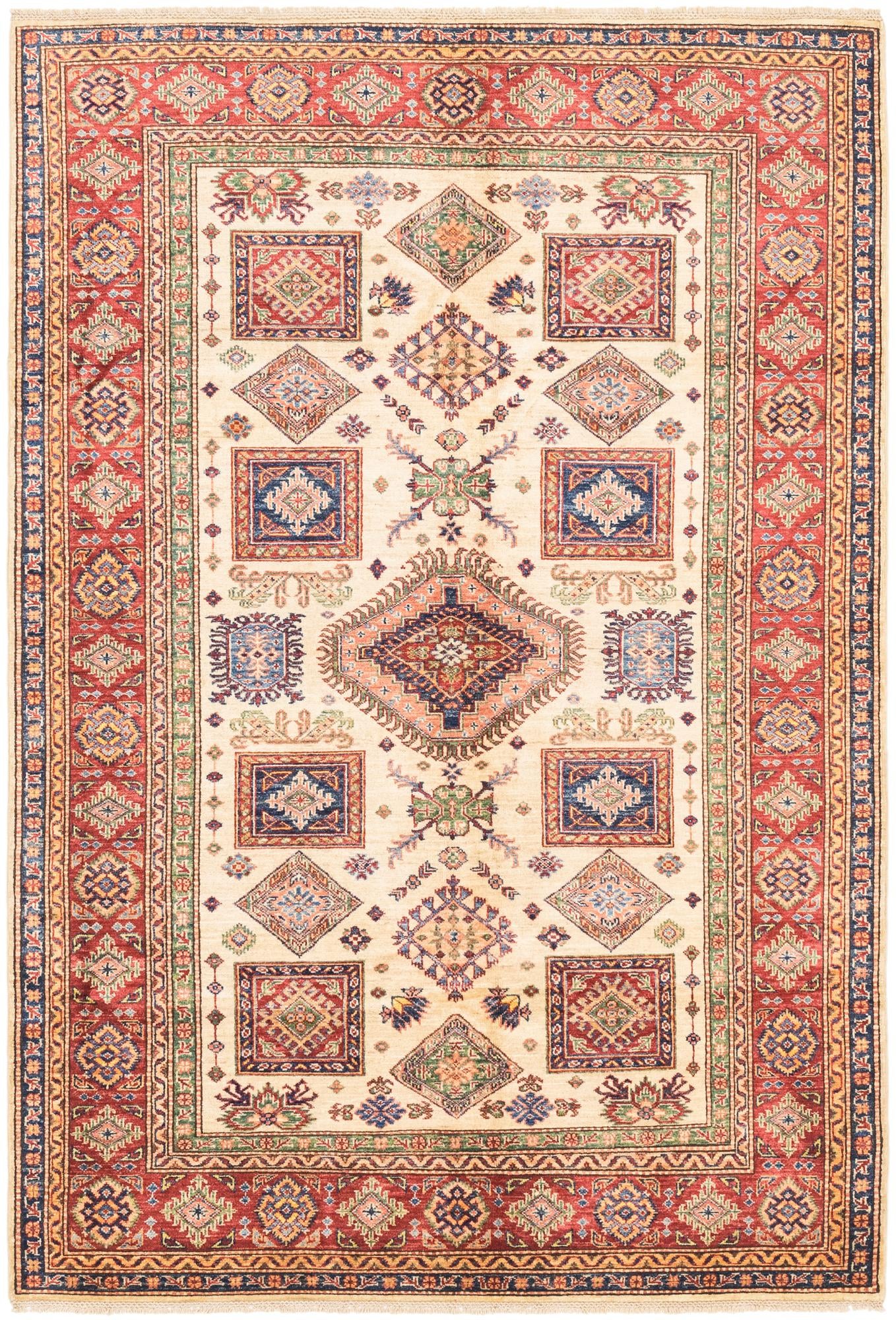 5' 8 x 8' 2 Hand Knotted Kazak Oriental Rug