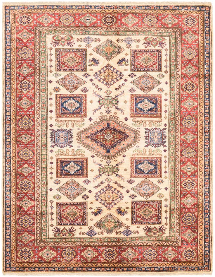 Detail image of 5' 8 x 8' 2 Hand Knotted Kazak Oriental Rug