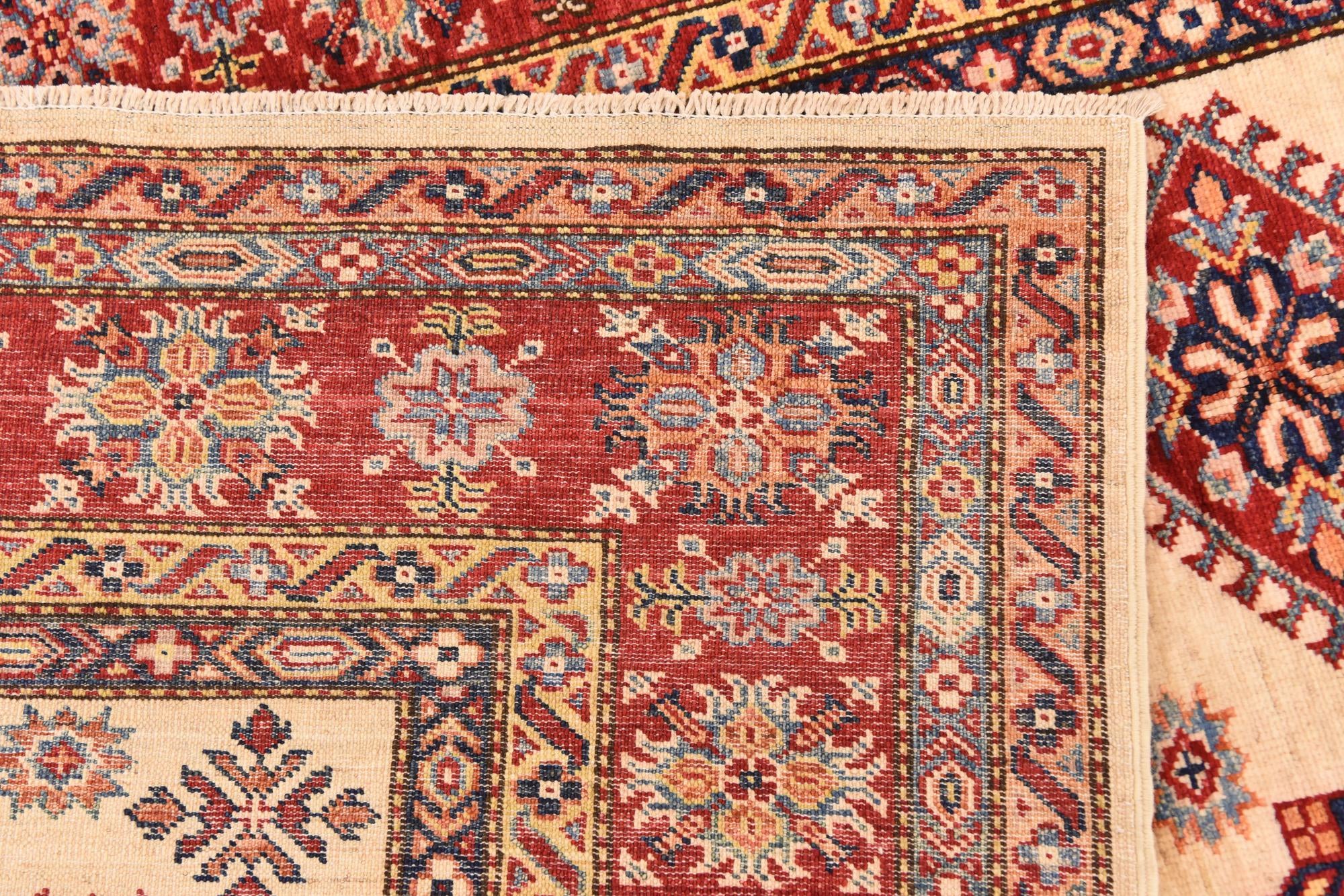 5' 9 x 7' 9 Hand Knotted Kazak Oriental Rug