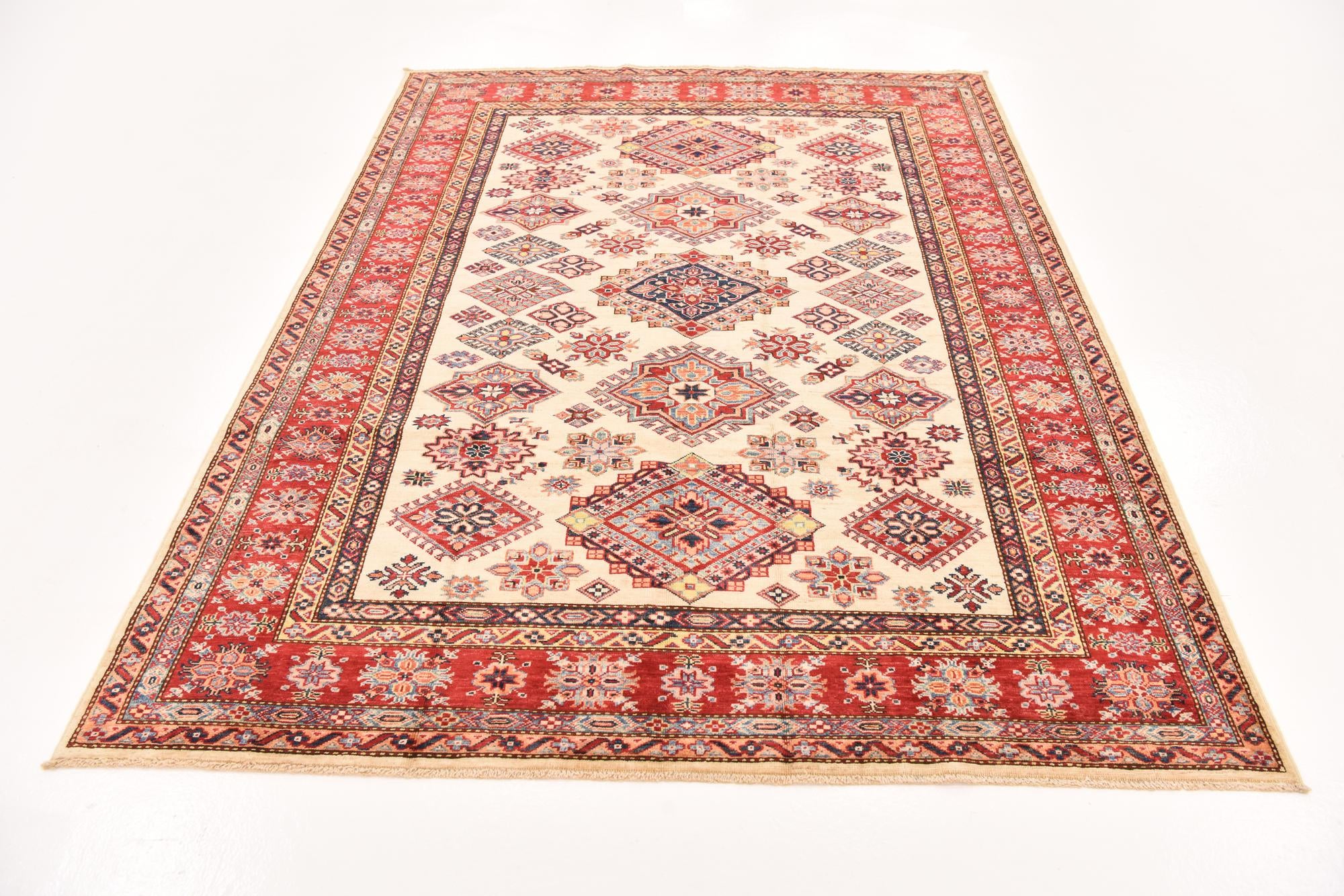 5' 9 x 7' 9 Hand Knotted Kazak Oriental Rug