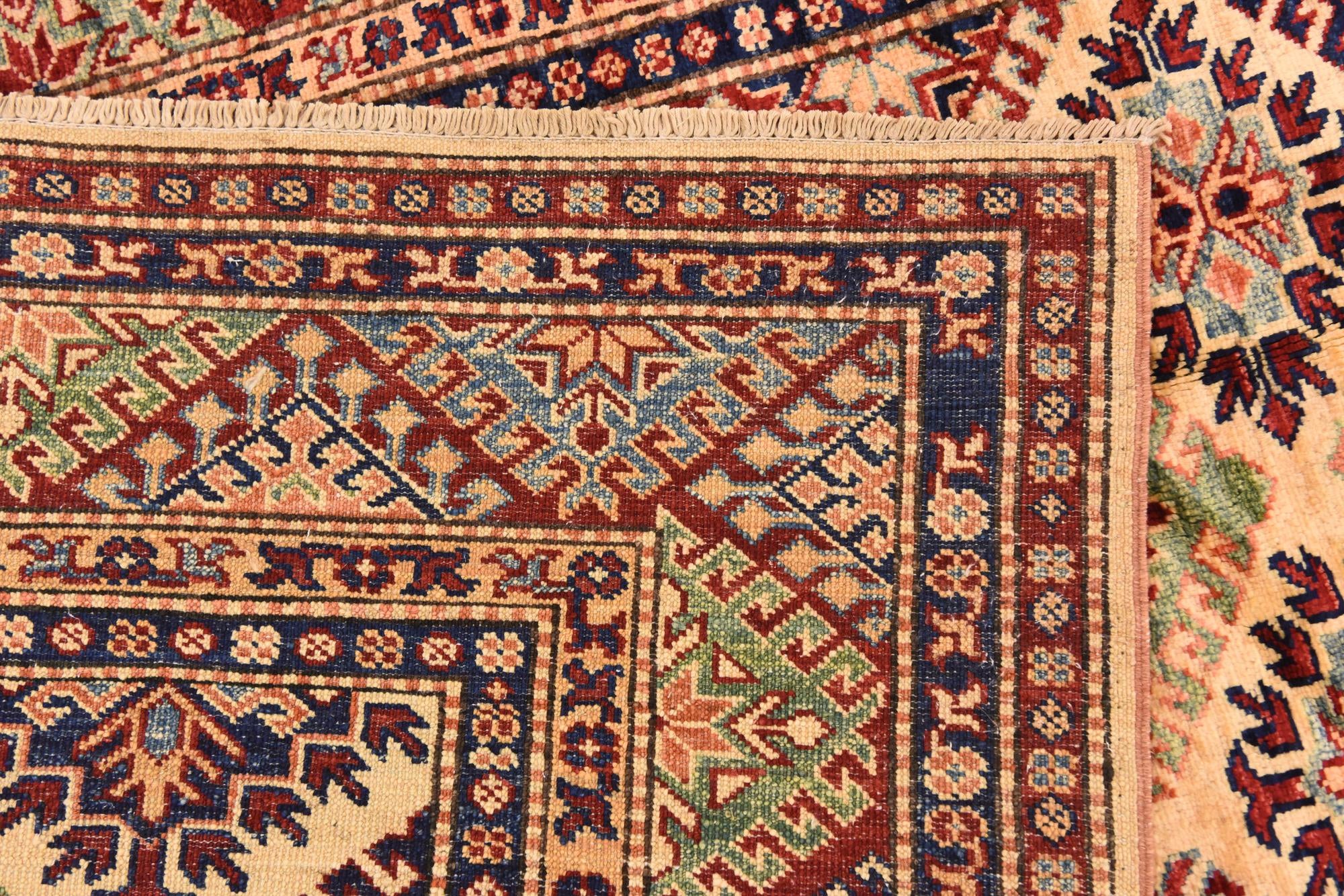 5' 8 x 7' 11 Hand Knotted Kazak Oriental Rug