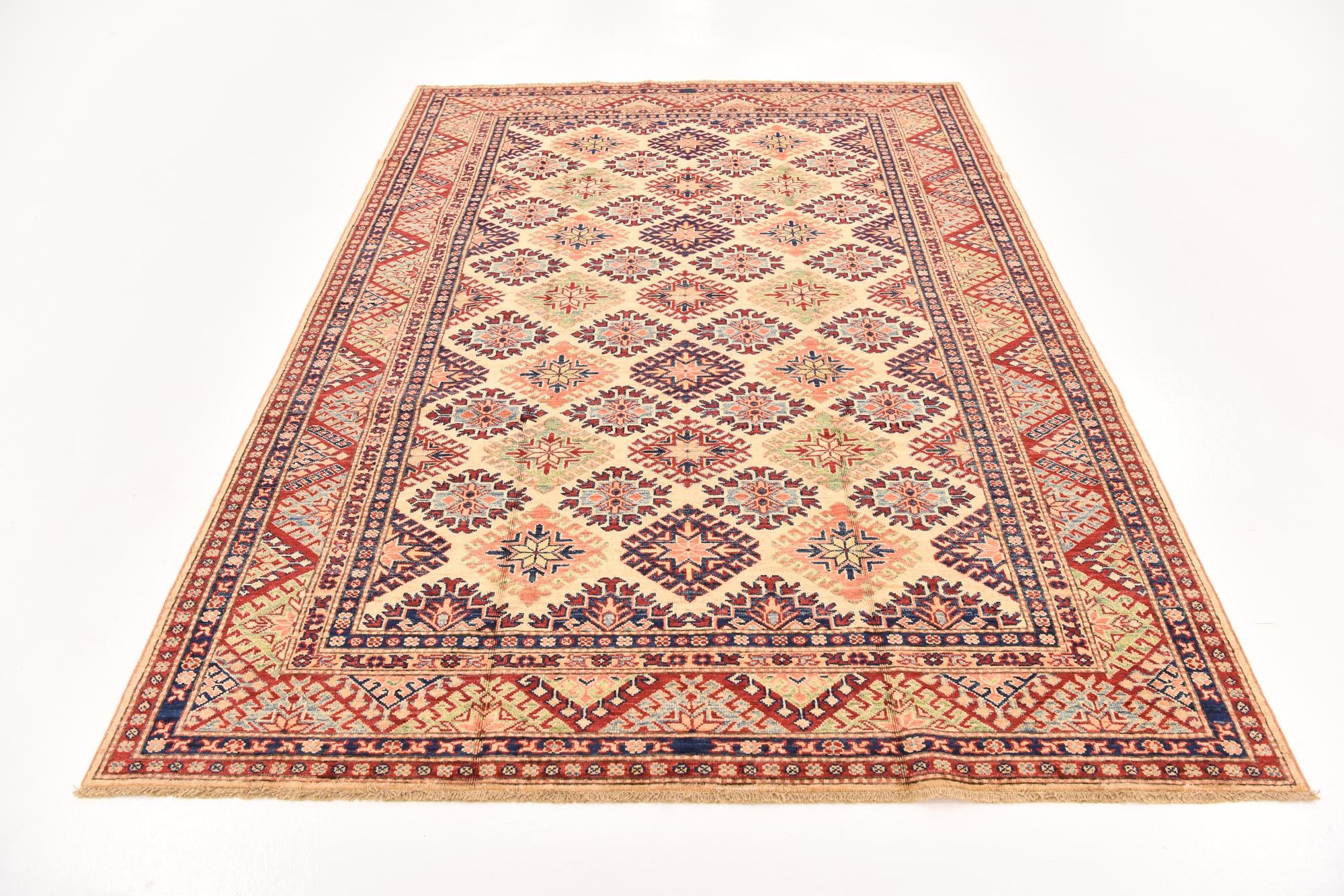 5' 8 x 7' 11 Hand Knotted Kazak Oriental Rug