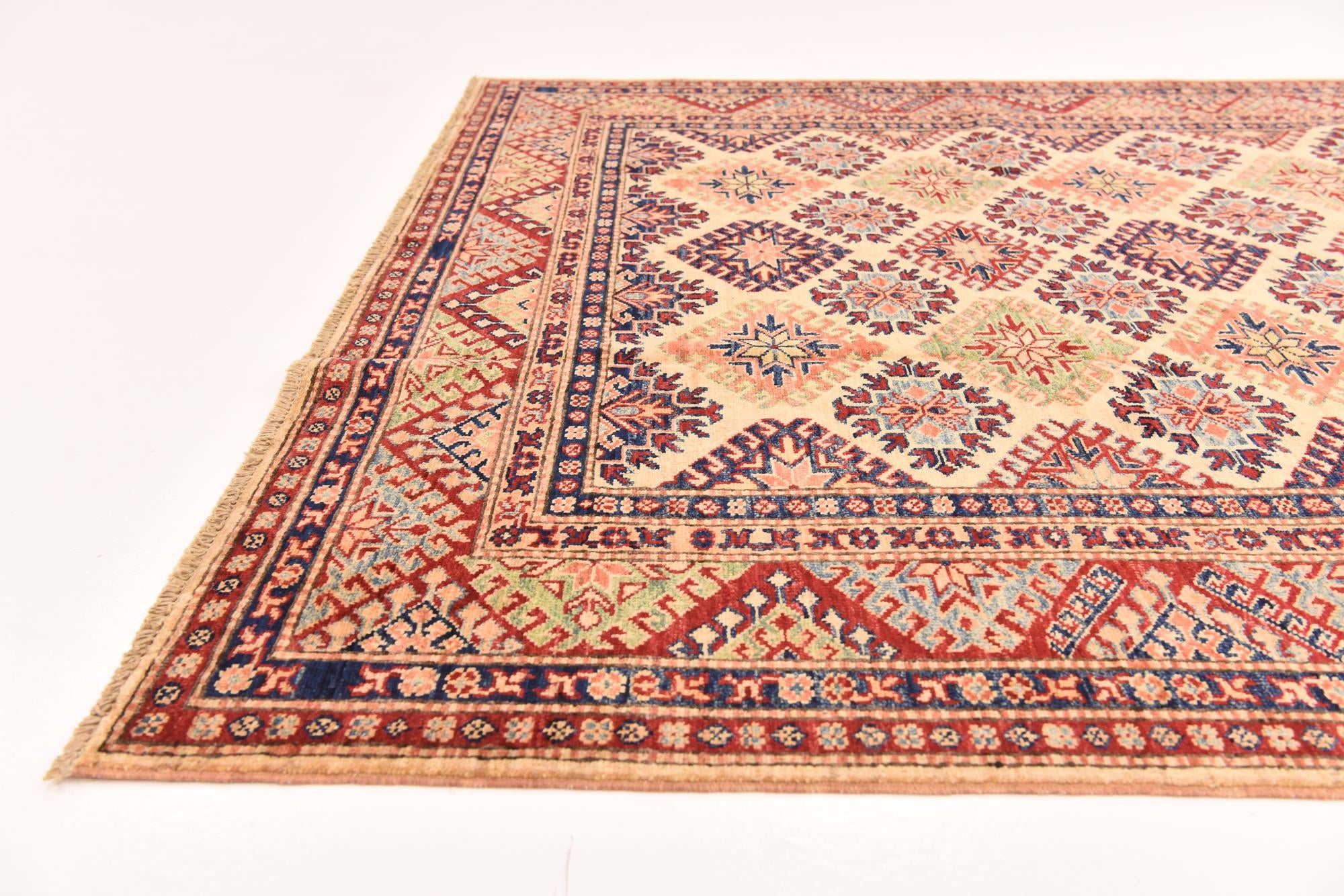 5' 8 x 7' 11 Hand Knotted Kazak Oriental Rug