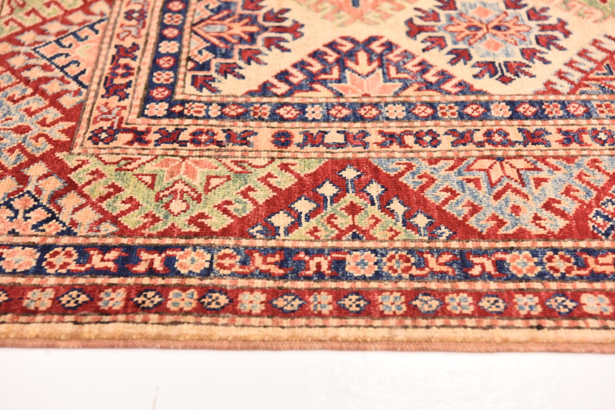 5' 8 x 7' 11 Hand Knotted Kazak Oriental Rug