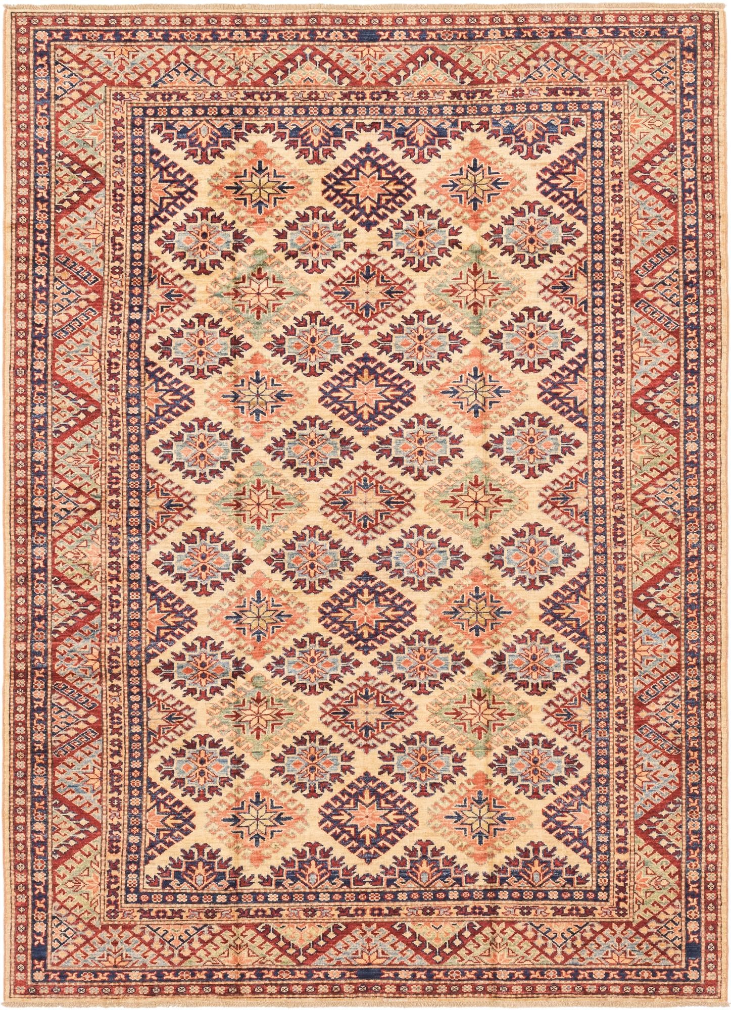 5' 8 x 7' 11 Hand Knotted Kazak Oriental Rug